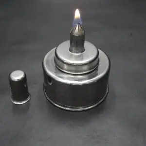 Stainless Steel Alcohol burner for heat sterilization. Stainless Steel Alcohol burner for heat sterilization.