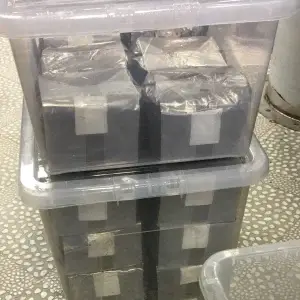 Oak Hardwood sawdust mushroom grow bags. Oak Hardwood sawdust mushroom grow bags.