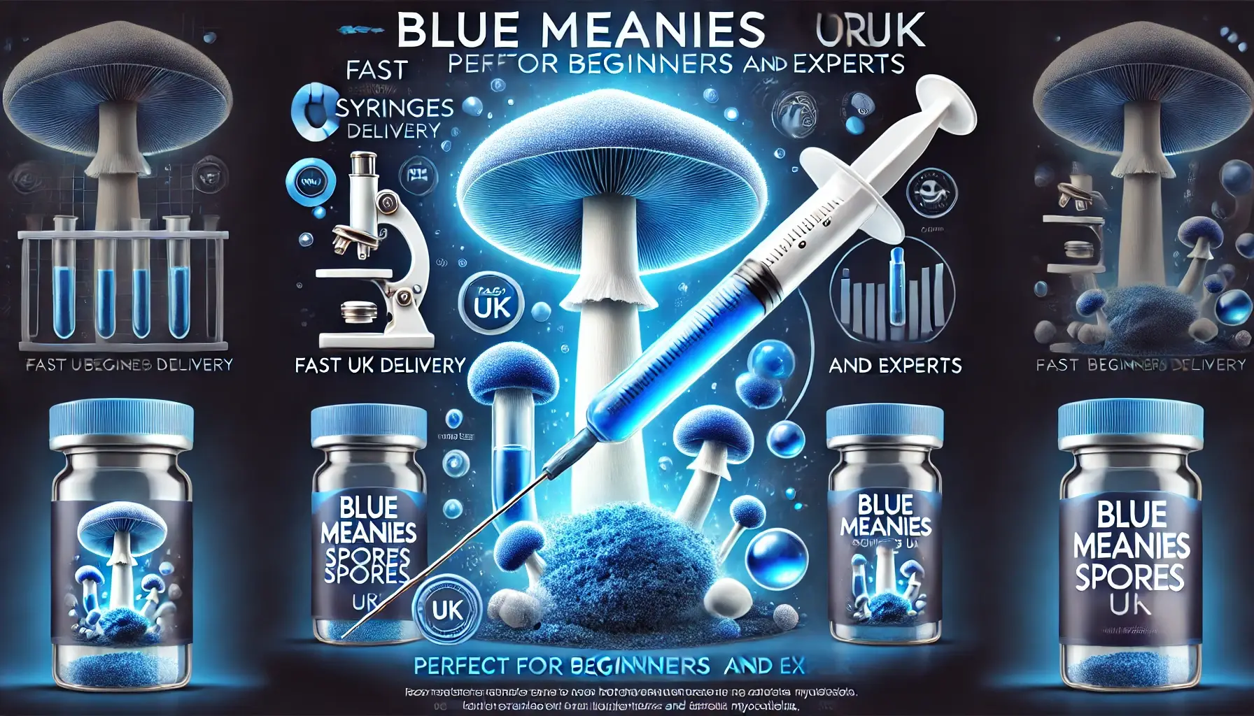 Blue Meanies Spore Syringe – UK Legal Microscopy Spores