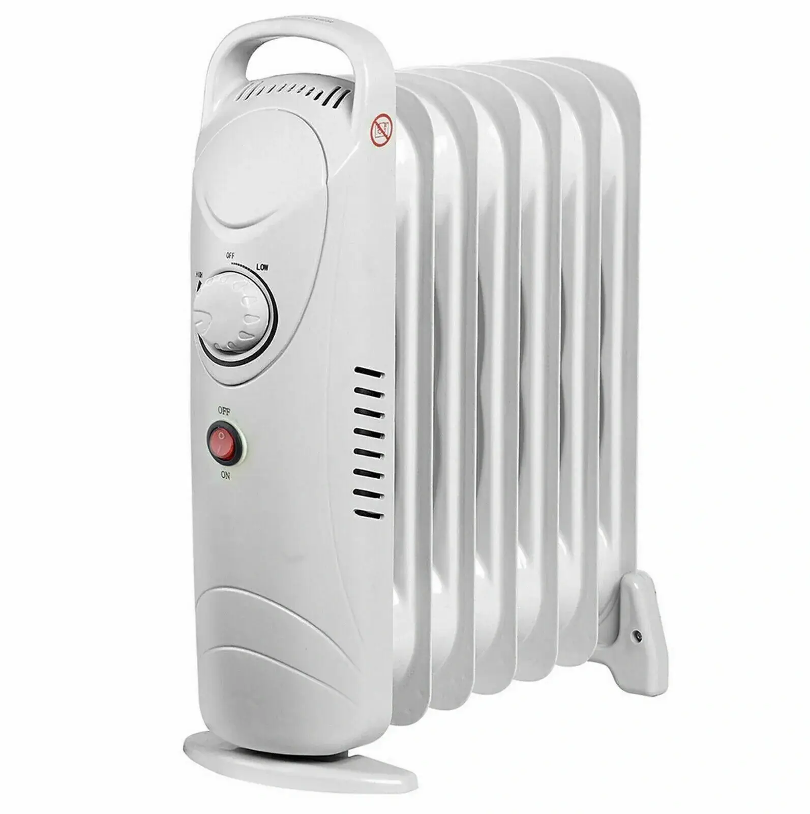 800W Oil Filled Radiator Portable Electric Heater