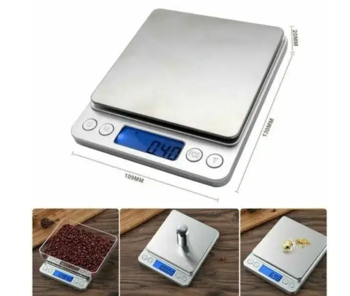 Digital Scale 0.01G to 500G Grams Pocket Weighing Mini Kitchen Jewellery Scales Digital Scale 0.01G to 500G Grams Pocket Weighing Mini Kitchen Jewellery Scales