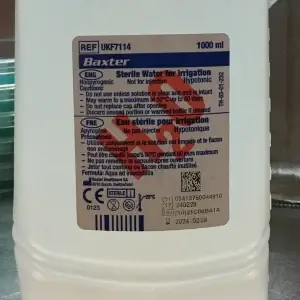 Distilled water 1000ml, Sterile water for mycology.