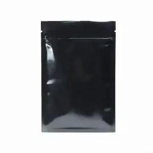 10x Black Foil / Mylar Ziplock Bags - 12cm x 20cm - 5 inch x 8 inch. Empty