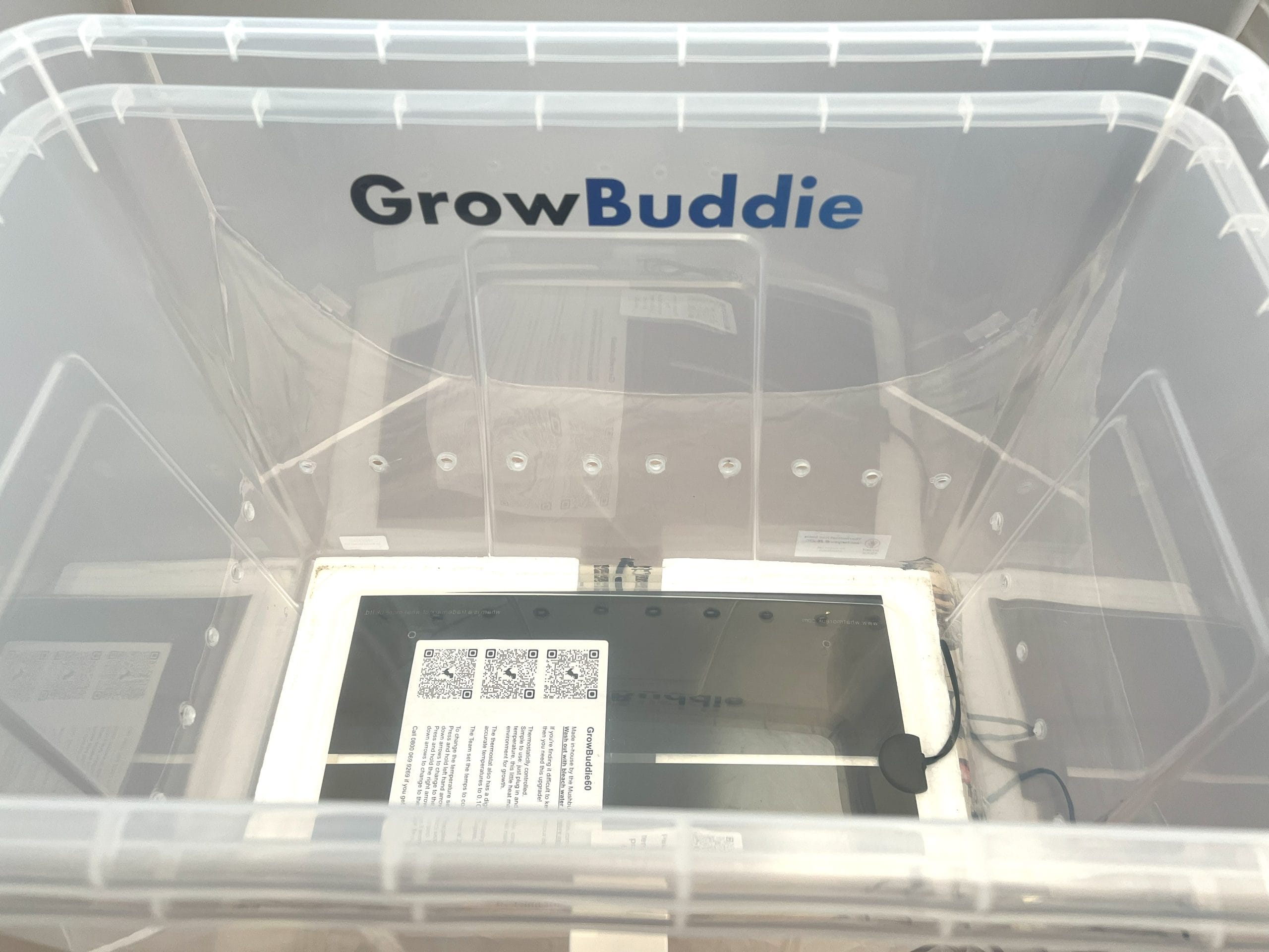 GrowbuddieXL – Premium Heated Monotub Kit UK for Mushroom Cultivation GrowbuddieXL – Premium Heated Monotub Kit UK for Mushroom Cultivation