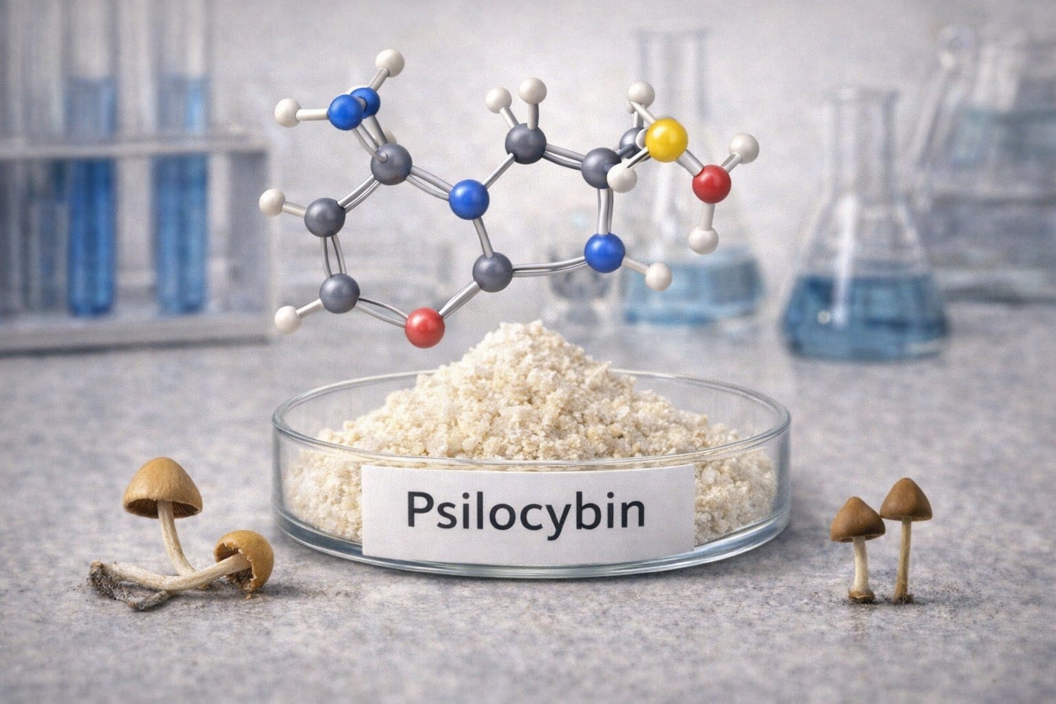 psilocybin chemical structure diagram educational reference