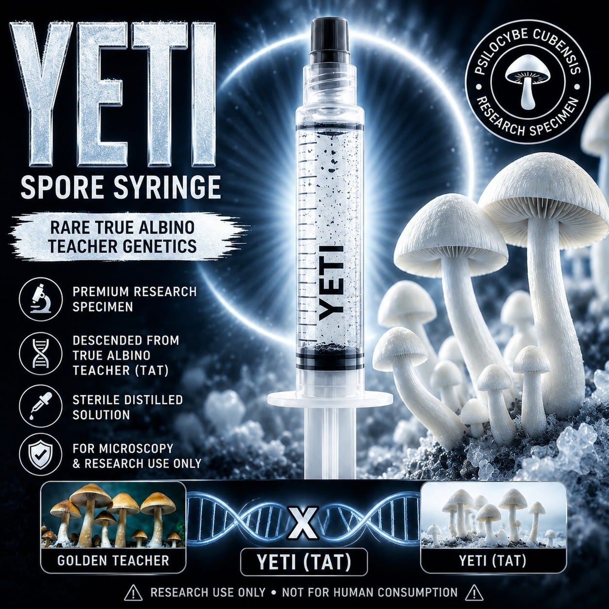 Yeti spore syringes Yeti spore syringes
